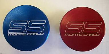 Monte Carlo SS Engraved Red Radiator Cap